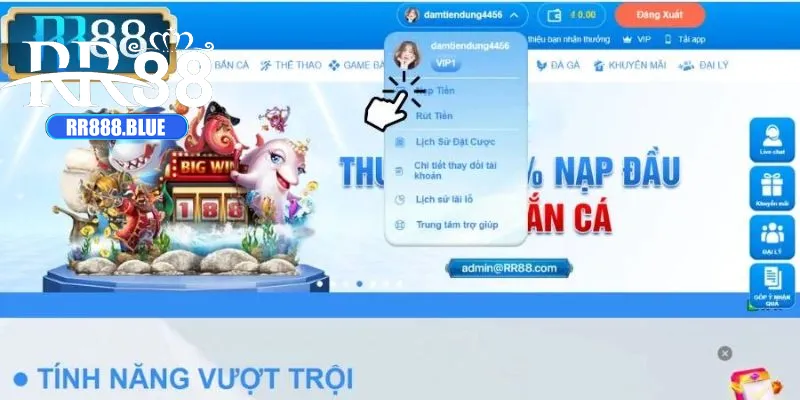 Đa dạng phương thức nạp tiền tại RR88