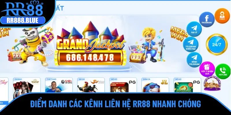 Điểm danh các kênh liên hệ RR88 24/7